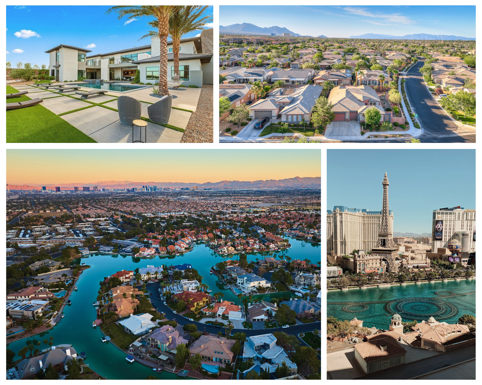 Blue and Beige Modern Las Vegas Photo Collage (2)