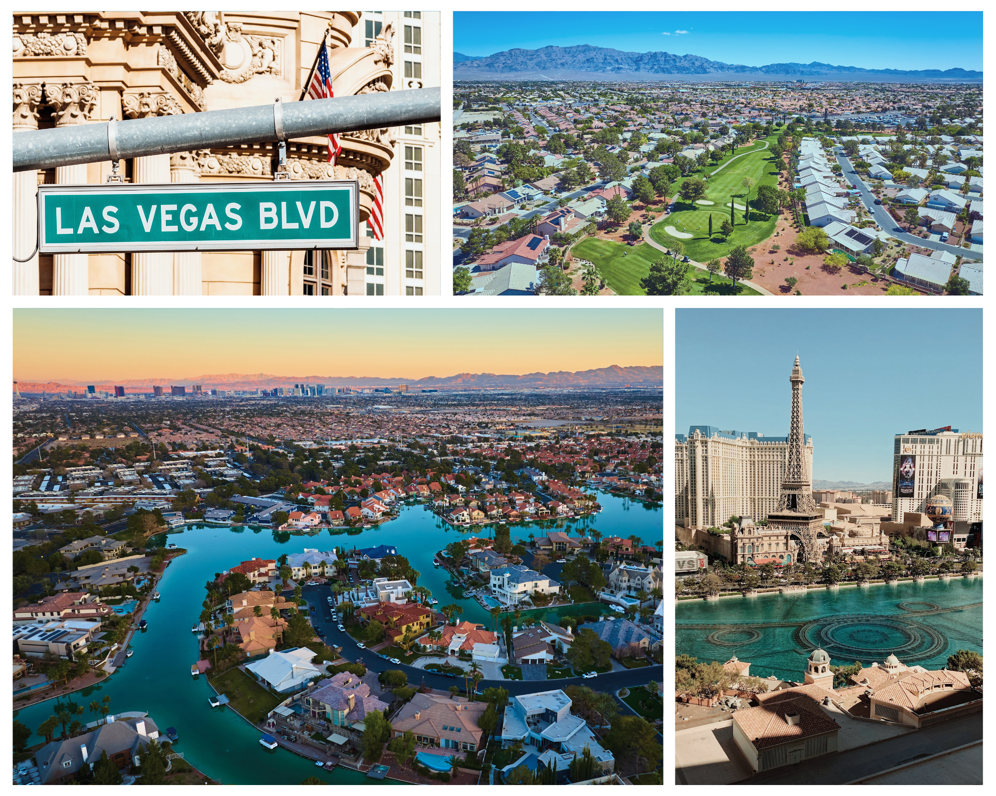 Blue and Beige Modern Las Vegas Photo Collage Blue and Beige Modern Las Vegas Photo Collage